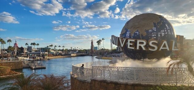Universal Studios Globe in Orlando, Florida