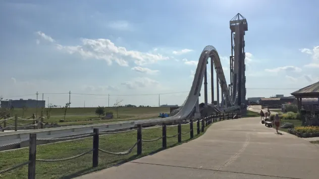 Verruckt water slide at Schlitterbahn water park in Kansas