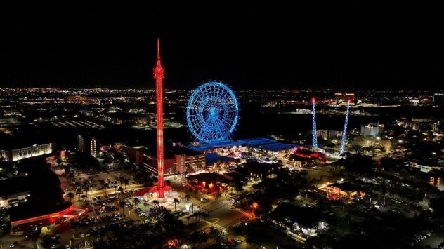 Orlando Amusement Park At Night
